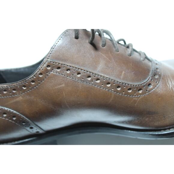 Joseph Abboud Men’s Oxfords Brown Leather Cap Toe Dress Shoes Sz 10 main image 10